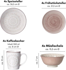 Service de table Ritzenhoff & Breker Valencia, composé de 16 pièces