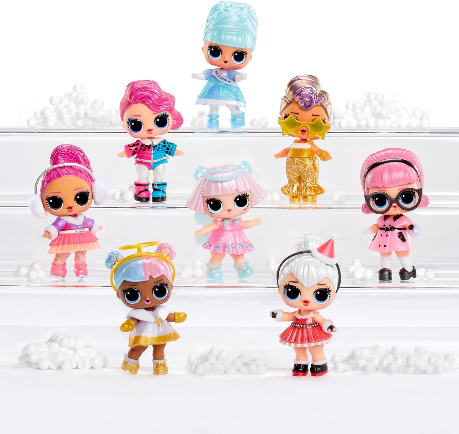 L.O.L. Surprendre! Winter Snow Tot - 1 poupée à collectionner Magical Snow Surprise, emballée à l'aveugle, 8 poupées à collectionner, mode et accessoires Frosty Cool, cadeau pour enfants 4+ poupées Naty Shop