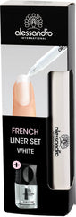 Set d'eye-liners French Liner alessandro Effect Polish, blanc, 1 paquet (3,2 ml + 5 ml)
