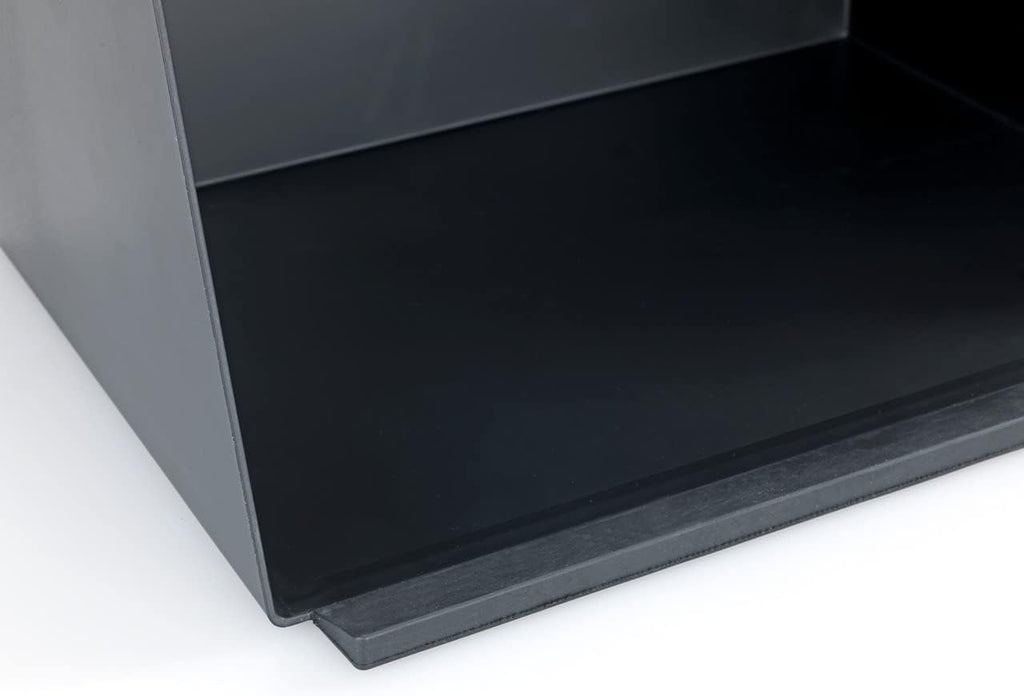 WENKO coș de pâine cu placă de bambus Kubo, depozitare versatilă a pâinii cu capac și placă de tăiere integrată din bambus, cutie de depozitare a alimentelor, depozitare durabilă a pâinii, 35 x 20,5 x 26 cm, negru/natură Cutii depozitare alimente Naty Shop