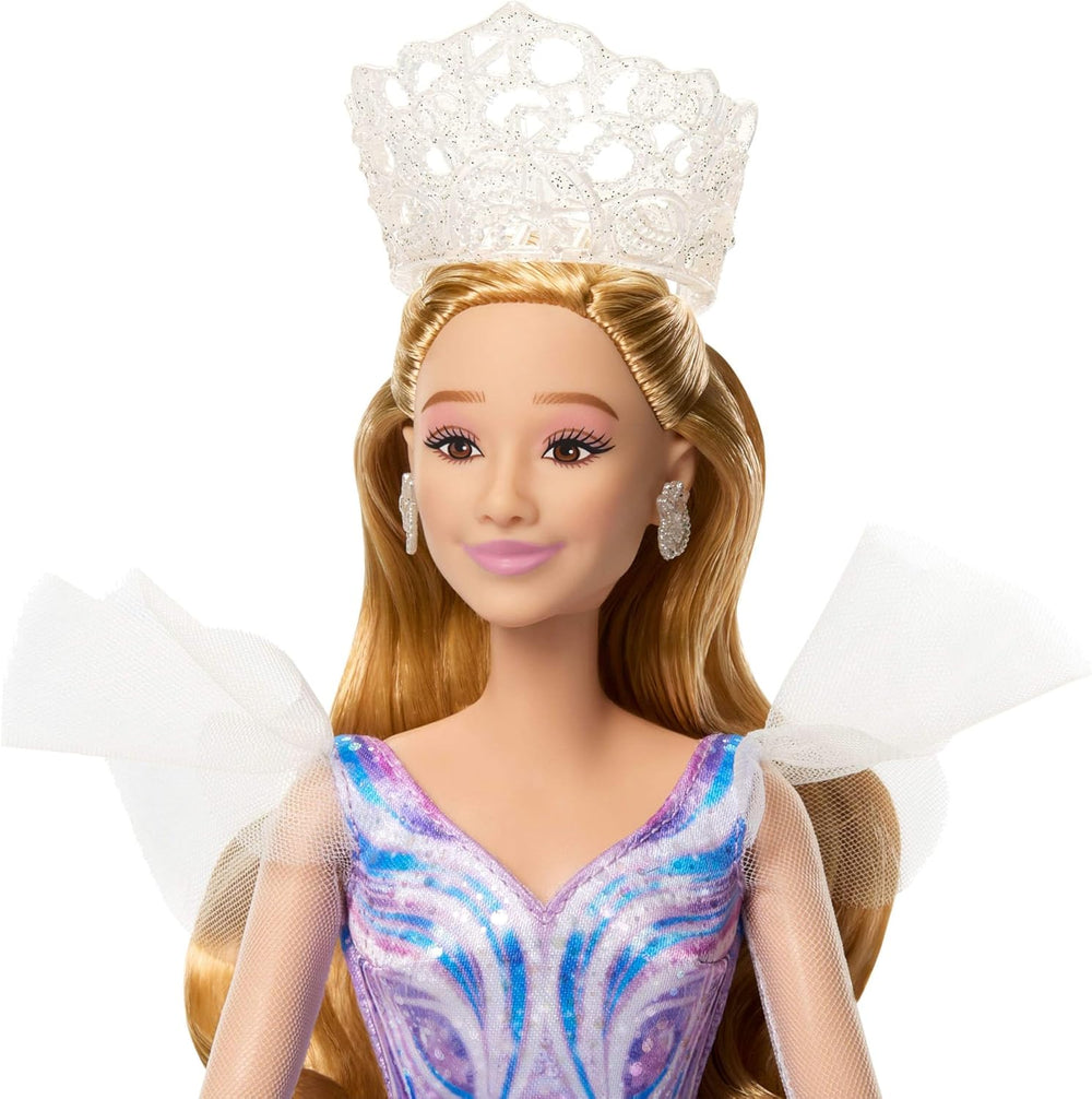 Mattel Wicked : Part 2 par Universal Pictures Glinda Deluxe Doll avec tenue détachable et 3 accessoires, inspirée du film, JFM13, [Multicolore]