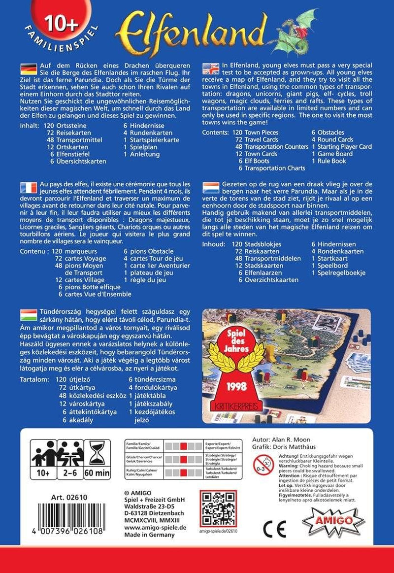 AMI02610 - Elfenland, jeu de société, à partir de 10 ans