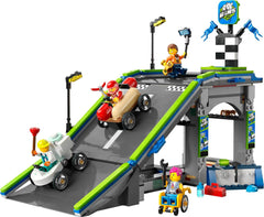 LEGO City No Limits : Course de caisses à savon avec rampe - Jouet de construction pour garçons et filles à partir de 6 ans - Set avec 2 boîtes à savon et 4 figurines de Racer - Idée cadeau pour les enfants 60460 Jeux de construction Besuche den LEGO-Store