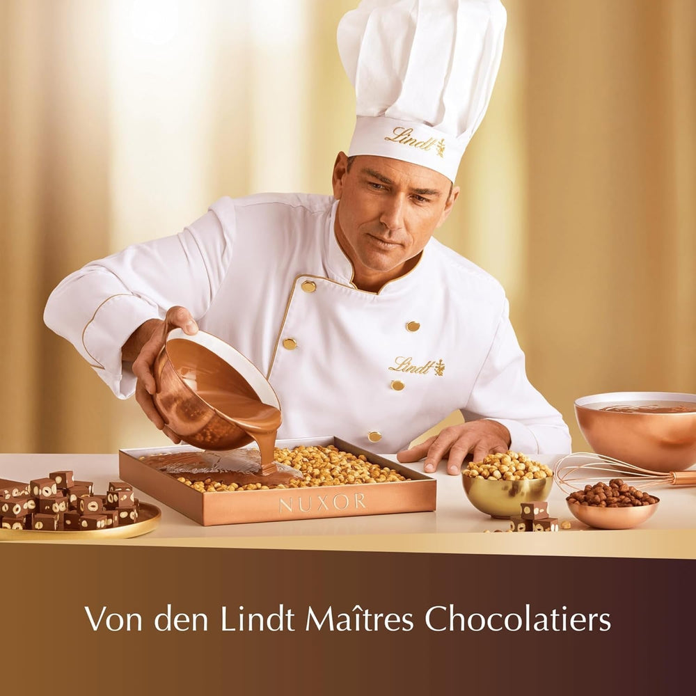 Lindt NUXOR chocolat blanc crémeux aux noisettes entières torréfiées, 103 grammes Naty Shop
