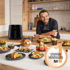 Philips 3000Er Airfryer XL - Technologie Rapid Air, friture avec jusqu'à 90 % de graisse en moins, capacité 1,2 kg, 6,2 litres, écran tactile Électroménager Naty Shop