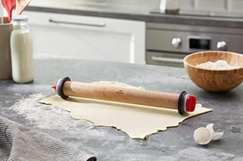 67142 Twister en bois de hêtre 34 cm avec anneau à vin, bois, marron, 42 x 6 x 6 cm