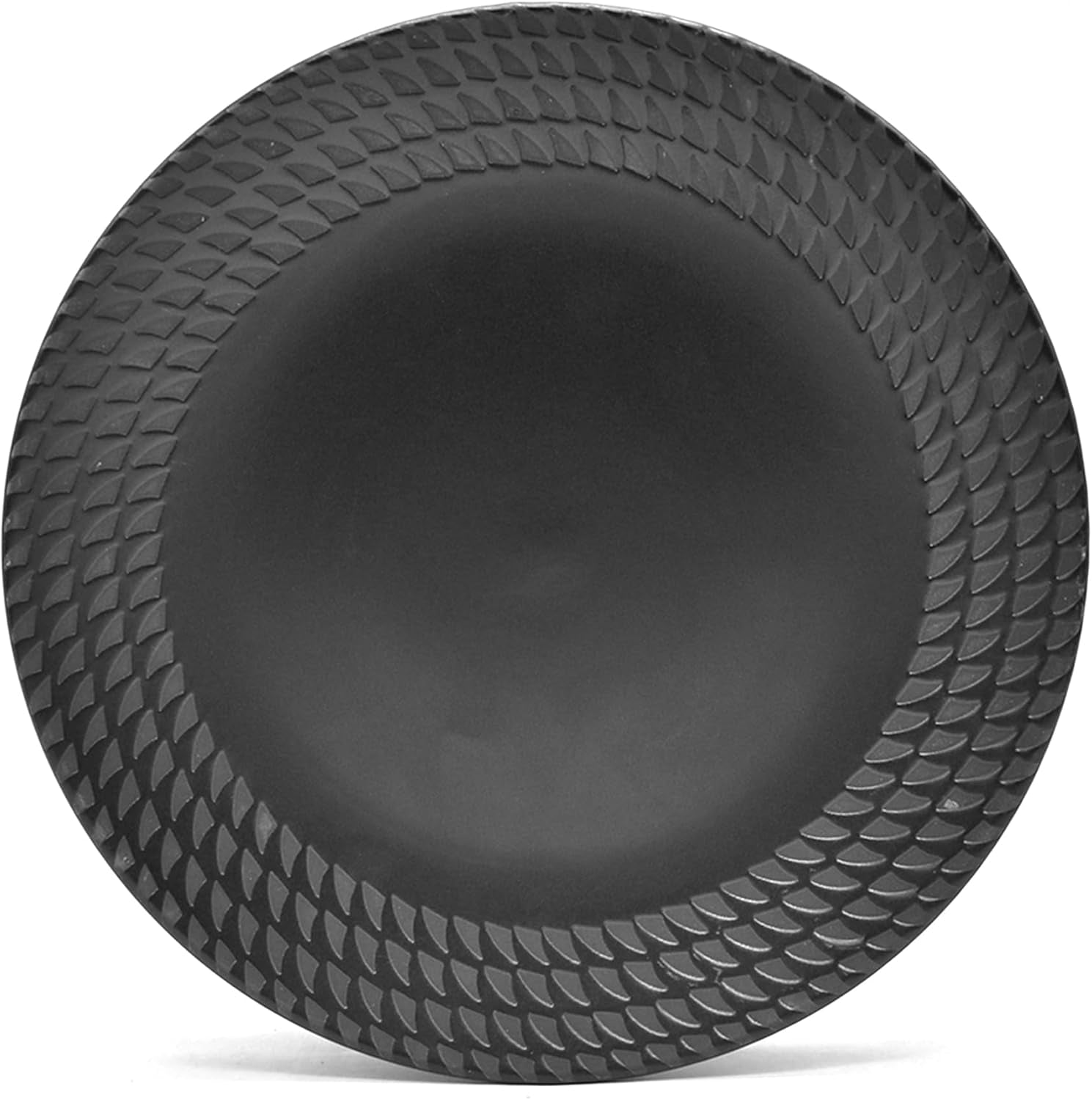 ECHTWERK 30-Teiliges Vintage Kombiservice "Blackstyle" Modern-Design, Für 6 Personen, Geschirrset Aus Steingut Mit 6 X Speiseteller, 6 X Beilagenteller, 6 X Schüssel, 6 X Teetassen, 6 X Suppenteller Sets de table Naty Shop
