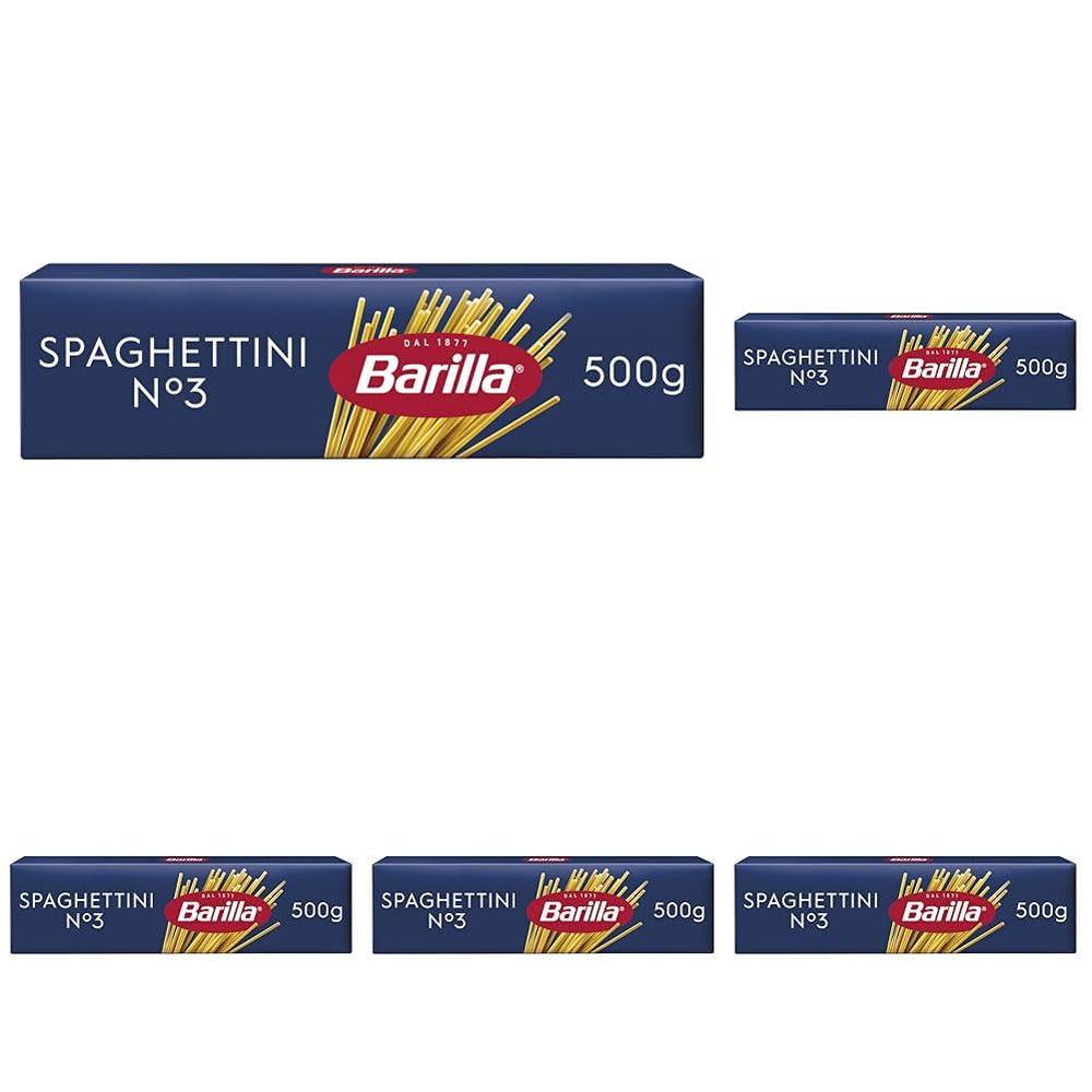 Pâtes Barilla Classic Spaghettini no. 3 blés durs de haute qualité, toujours al dente (1 x 500 g)
