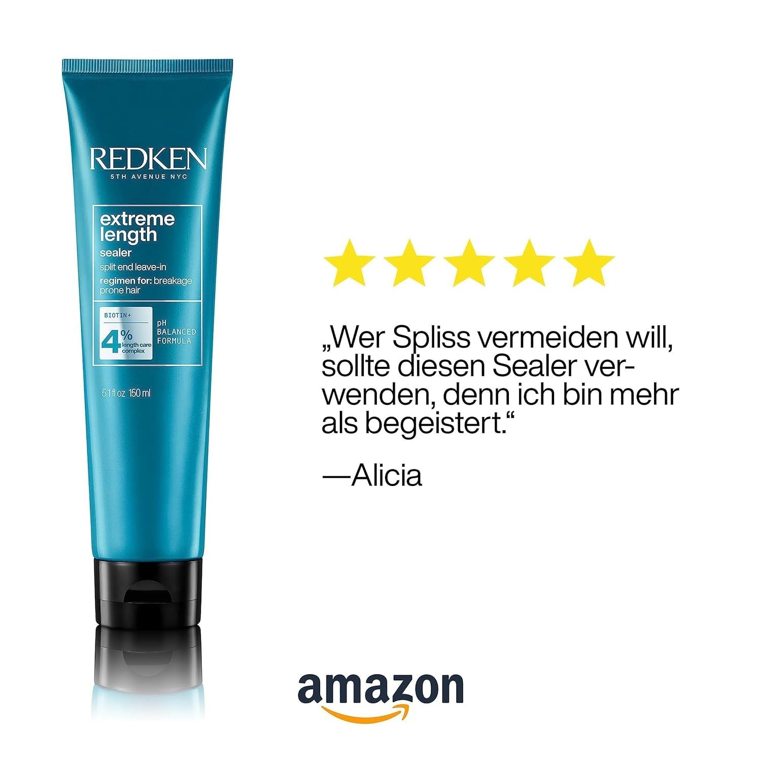 Masque capillaire Redken pour cheveux longs et forts, répare et régénère, contre la casse des cheveux, avec biotine et protéines de soja, scellant extrême longueur, 150 ml Naty Shop Hair Mask