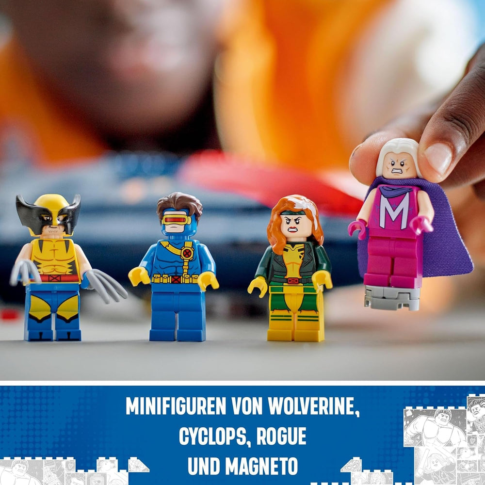 LEGO Marvel X-Jet The X-Men Modèle de construction d'avion avec figurines comprenant Wolverine et Rogue Super-héros Jouet pour enfants Cadeau pour garçons et filles de 8 ans 76281 Jeux de construction Beuche den LEGO-Store