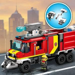LEGO 60374 Véhicule de commandement des pompiers de la ville, camion de pompiers moderne, jouet avec drones de lutte contre l'incendie, figurines pour enfants, ensembles de construction Besuche den LEGO-Store