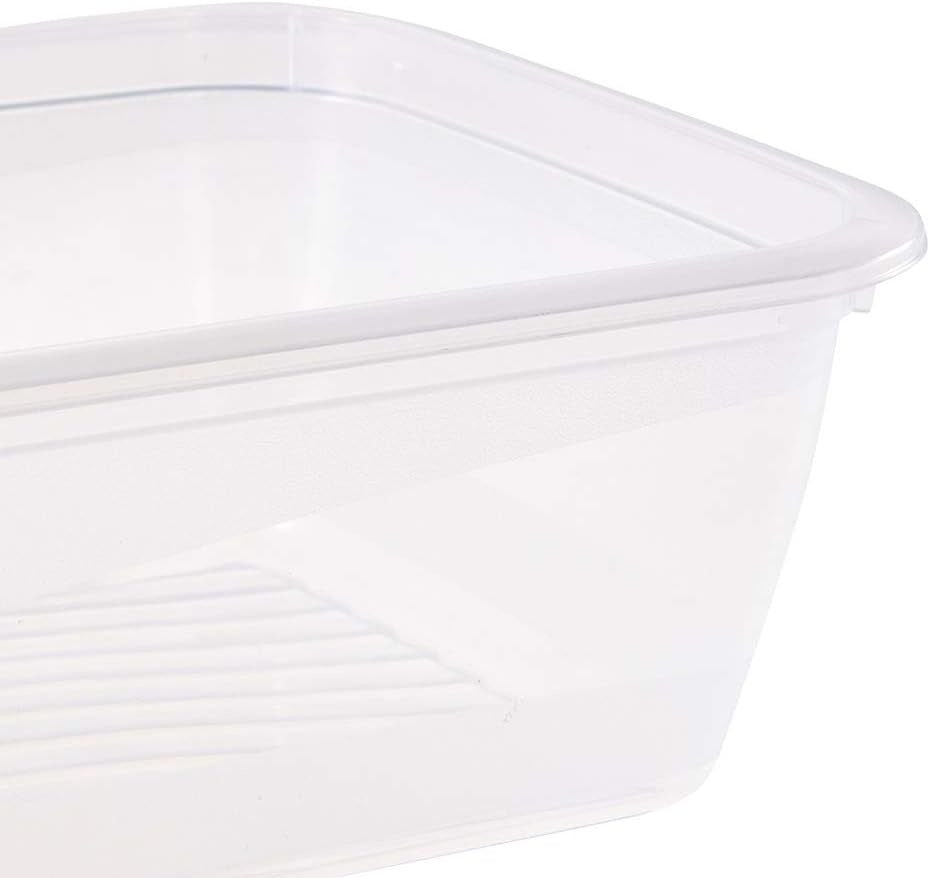 Kekeeper lot de 3 bocaux alimentaires, 3 x 1,25 l, 20,5 x 15,5 x 6,5 cm, Fredo Fresh, bleu transparent Boîtes de conservation alimentaire Naty Shop