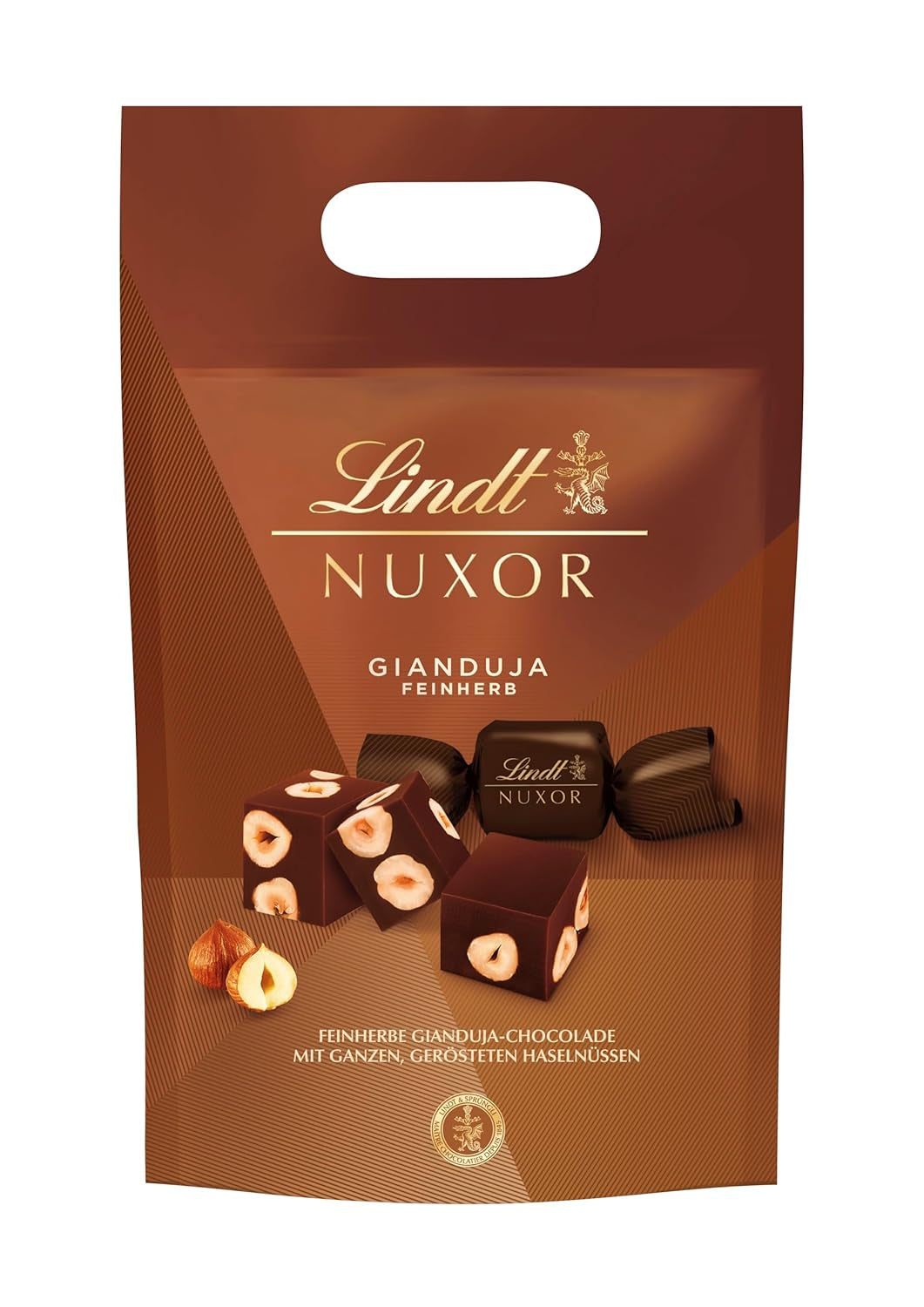 Lindt NUXOR Sachet de chocolat noir fin XXL, 700 grammes Bonbons au chocolat Naty Shop Default Title