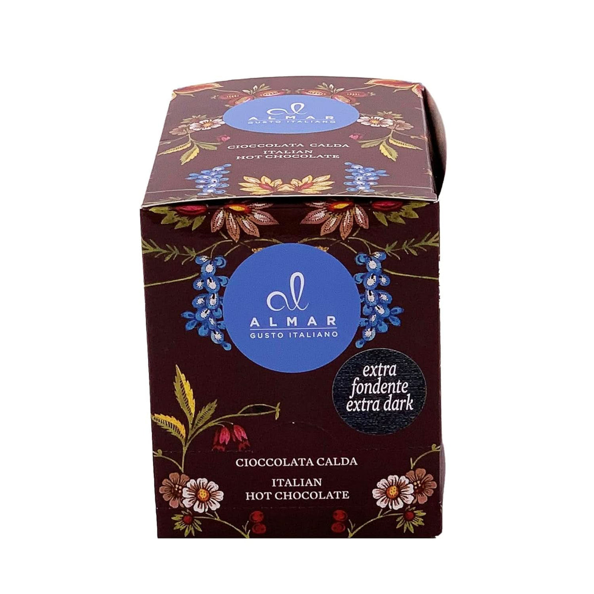 Chocolat chaud italien Cortina TARTE CHOCOLAT AMER, 15 sachets X 30 grammes Cacao et Chocolat Chaud Naty Shop
