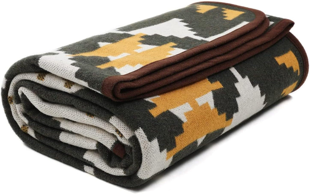 ACUSHLA 200,7 x 160 cm, 1,7 kg, couverture, couverture en laine, couverture de voyage chaude, couverture tricotée, couvertures décoratives pour canapé, chaise, canapé, lit, salon, camping, convient pour toutes les saisons Ww203 lits et couvertures Beuche den ACUSHLA-Store Indian Army Green 150 x 200 cm