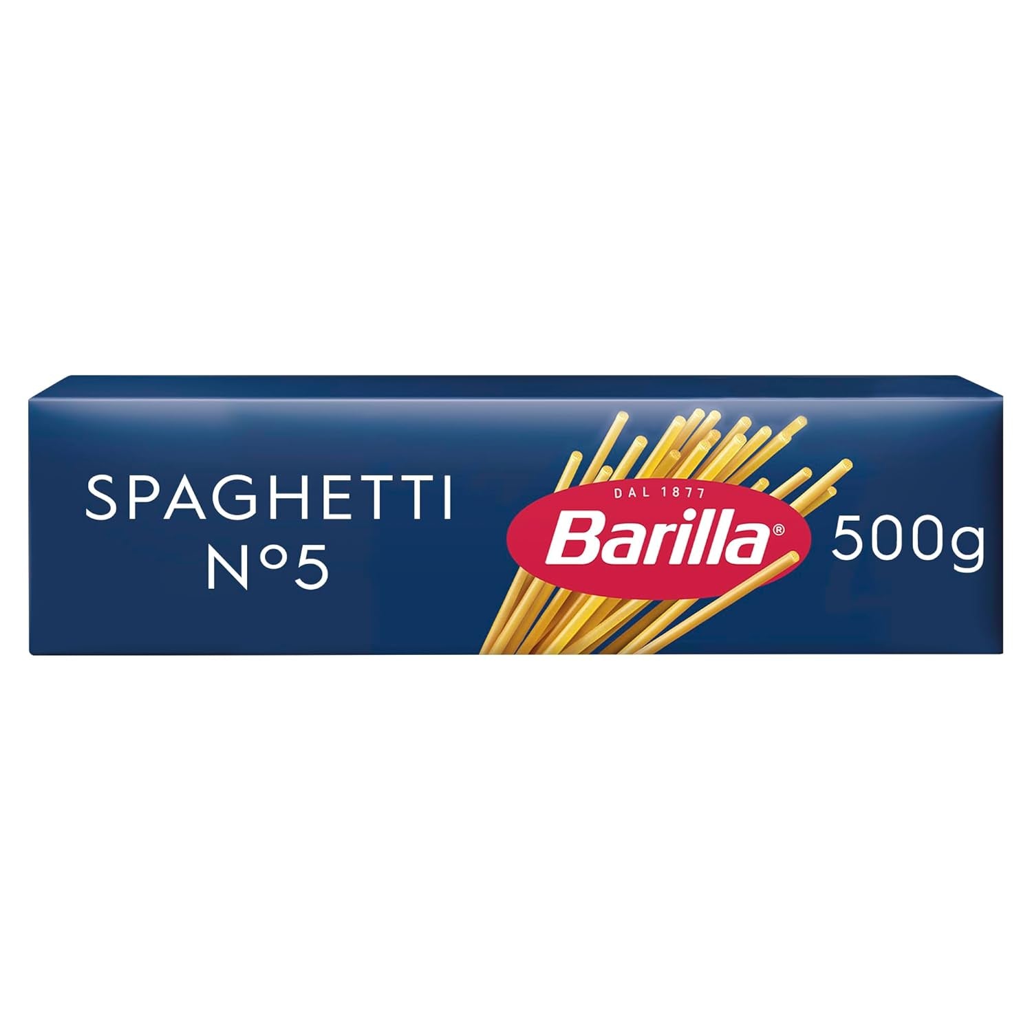 Barilla Pasta Klassische Spaghetti n.5 aus Hartweizen de haute qualité immergé al dente, (1 x 500 g), geschmacklos