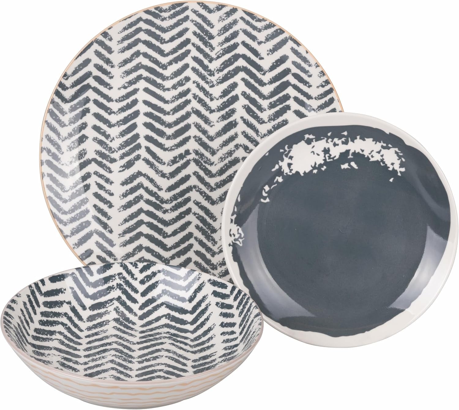 Soho Ensemble de 18 pièces en porcelaine, 6 places assises