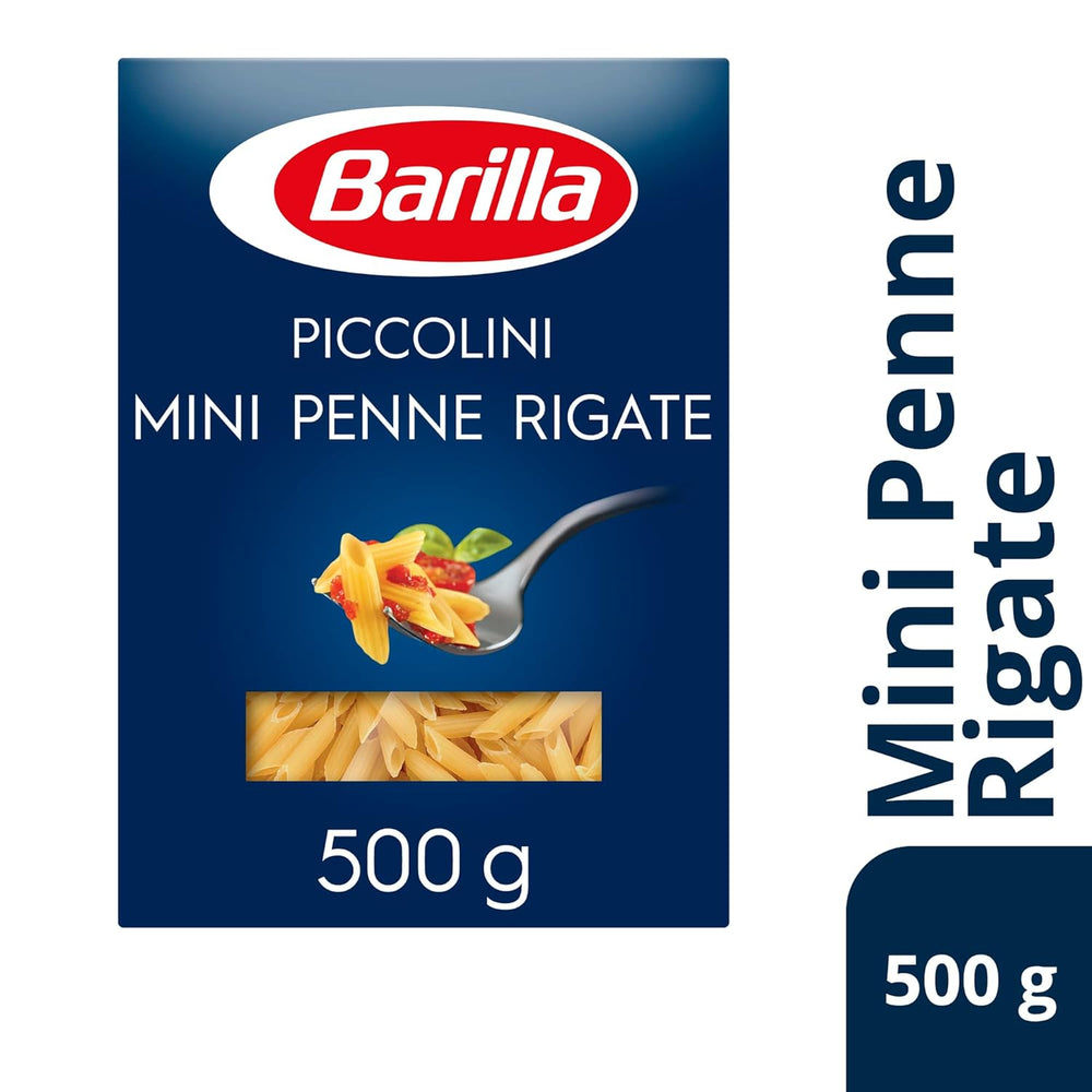 Pâtes Barilla Piccolini Mini Penne Rigate, 500g