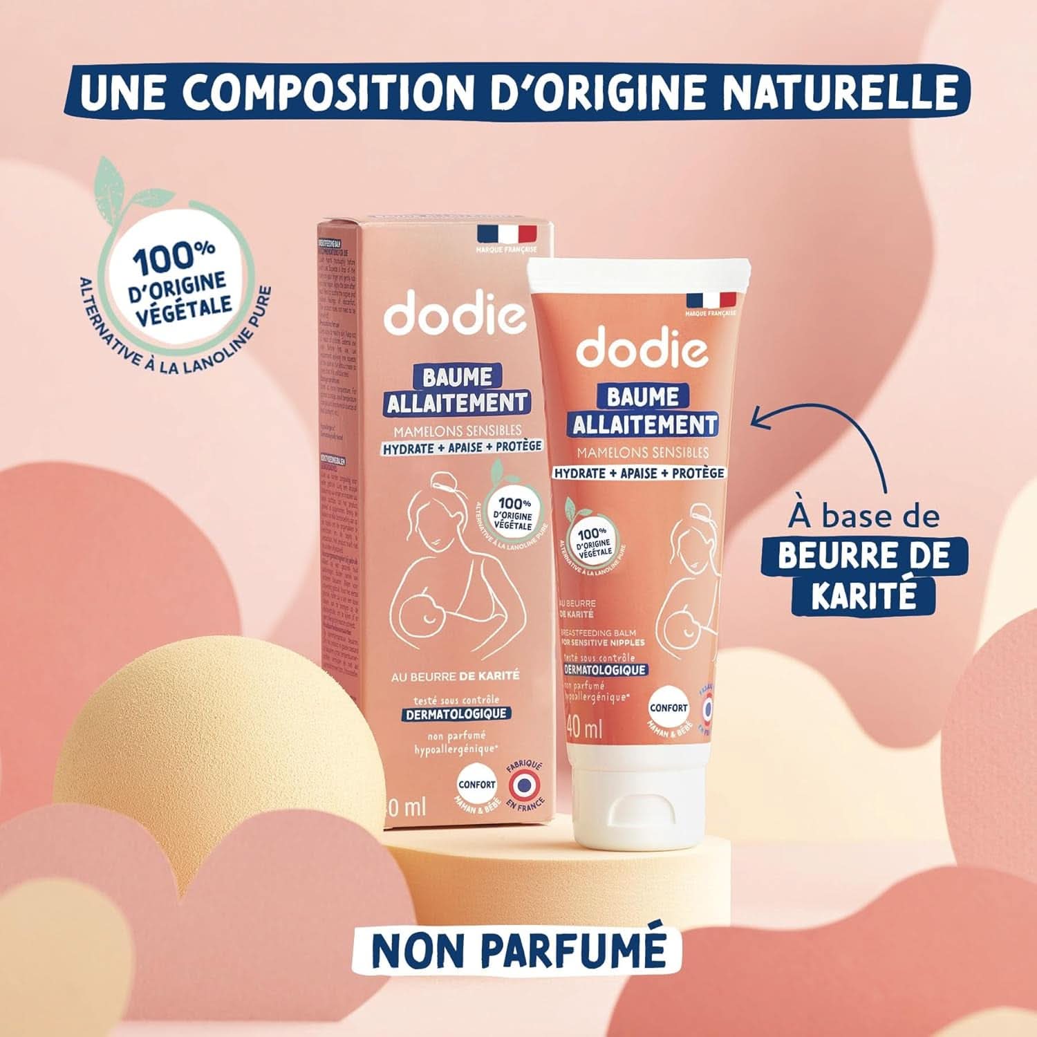 Crème pour mamelons à la lanoline végétale, 40 ml Alimentation et Accessoires d'Allaitement Bebe Naty Shop