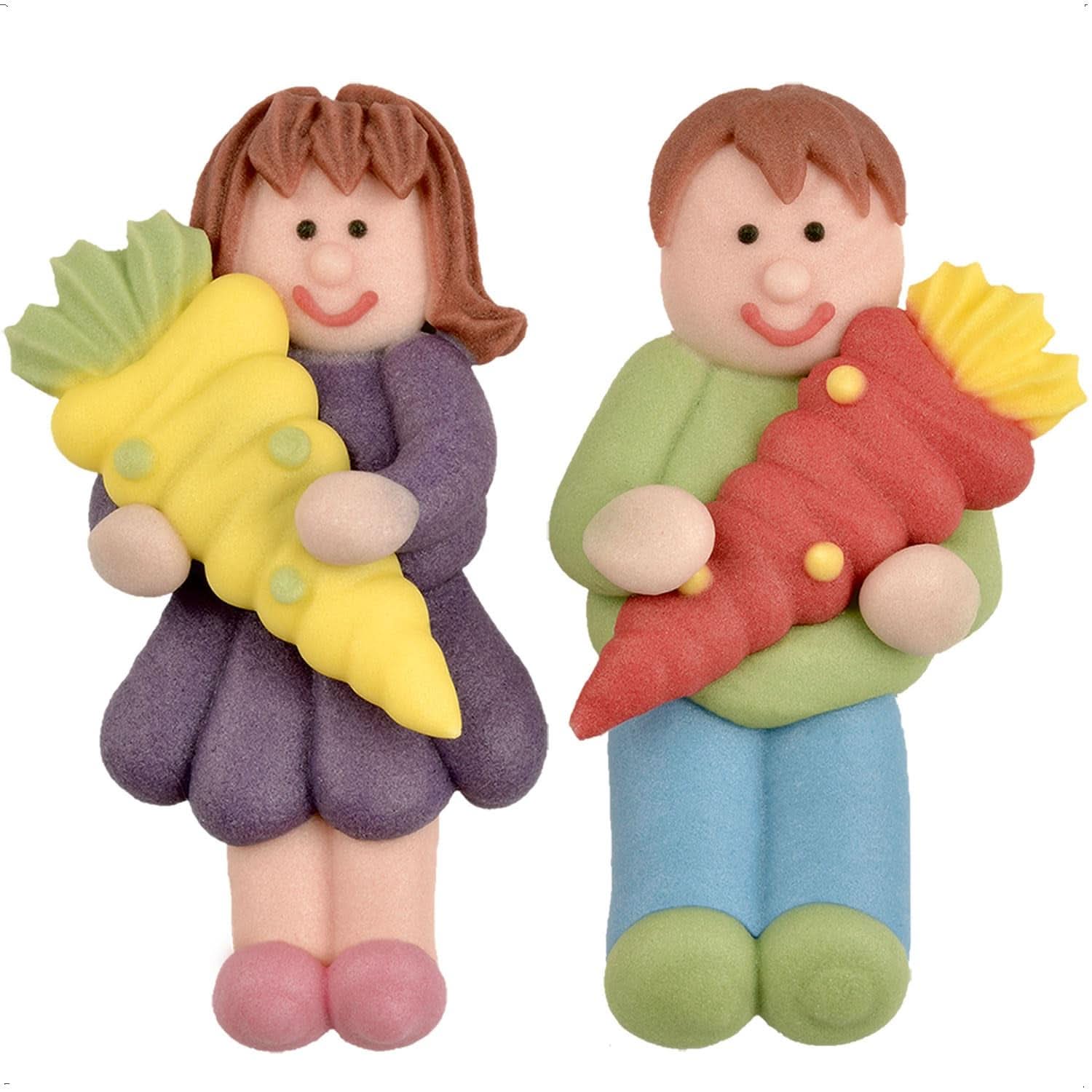 Günthart, 8 figurines en sucre pour la rentrée scolaire et les lettres, 115 grammes Sprinkles Naty Shop