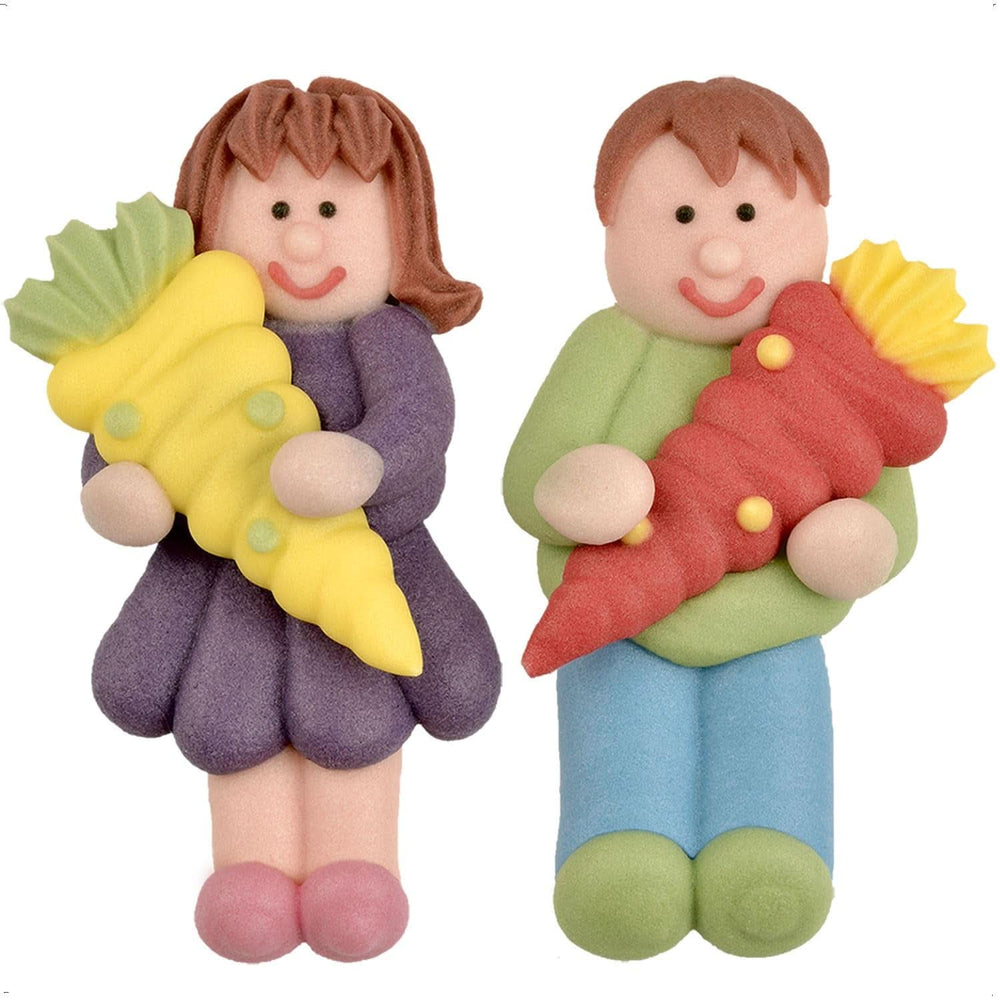 Günthart, 8 figurines en sucre pour la rentrée scolaire et les lettres, 115 grammes Sprinkles Naty Shop