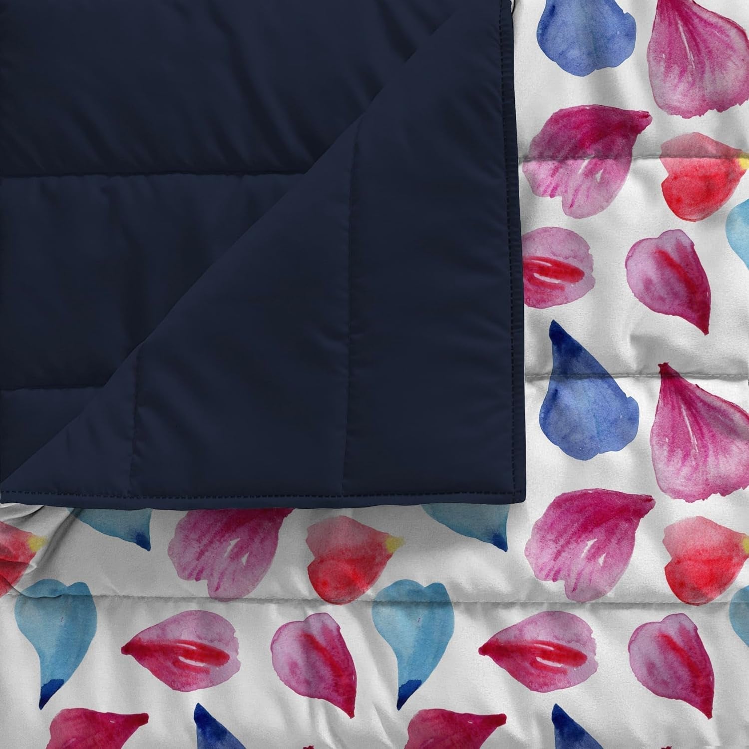 Couette d'été imprimée fantaisie, garnissage polyester, Pétales, 260X270Cm Couettes et couettes Naty Shop