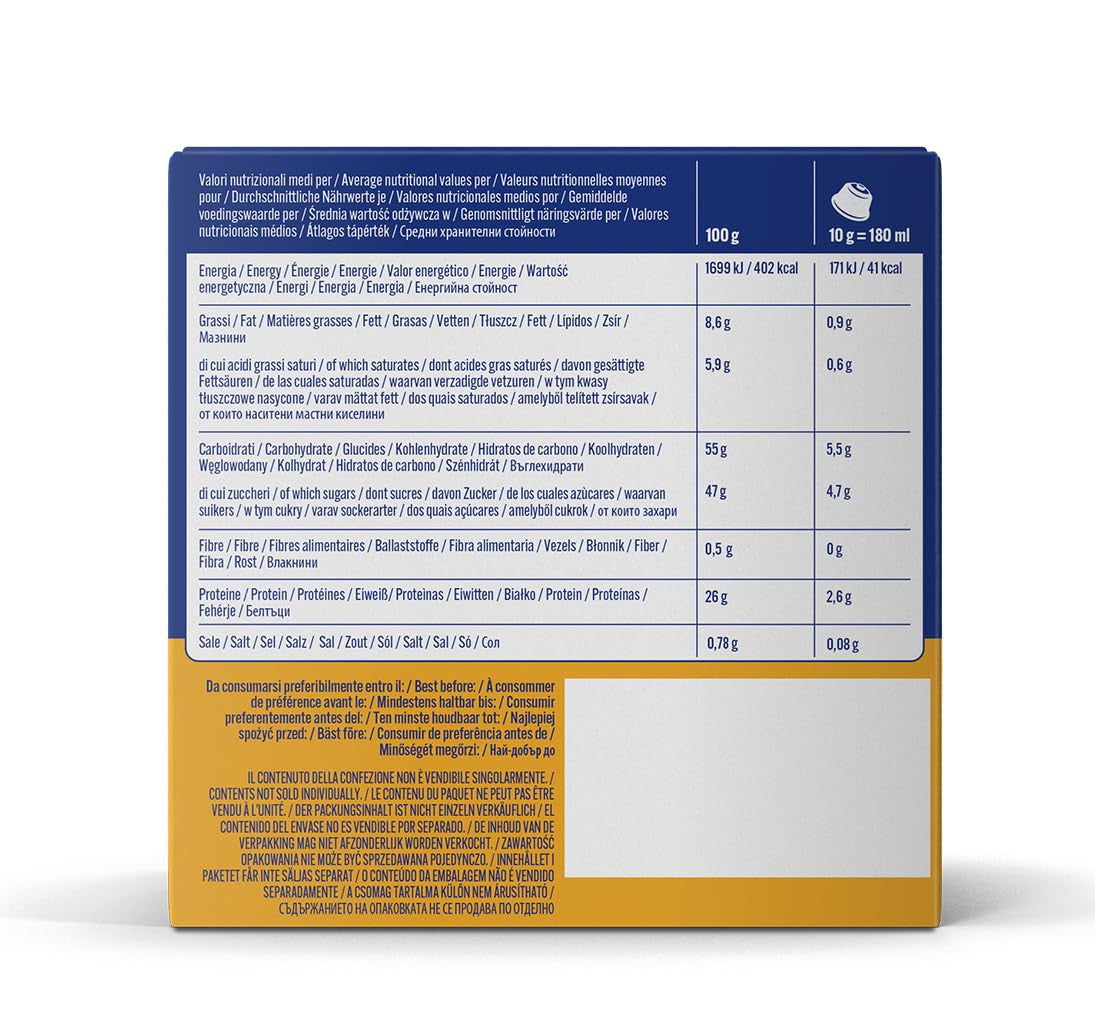 Caffè Borbone Café au Lait - 64 Kapseln - Lösliches Pulvergetränk mit Milchpulver und Instantkaffee - Compatible mit Kaffeemaschinen der Marke Nescafè®* Dolce Gusto®*