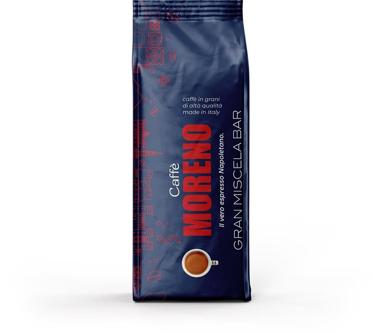 Espresso Gran Miscela Bar 1 kg de café en grains entiers - idéal pour les machines avec porte-filtre