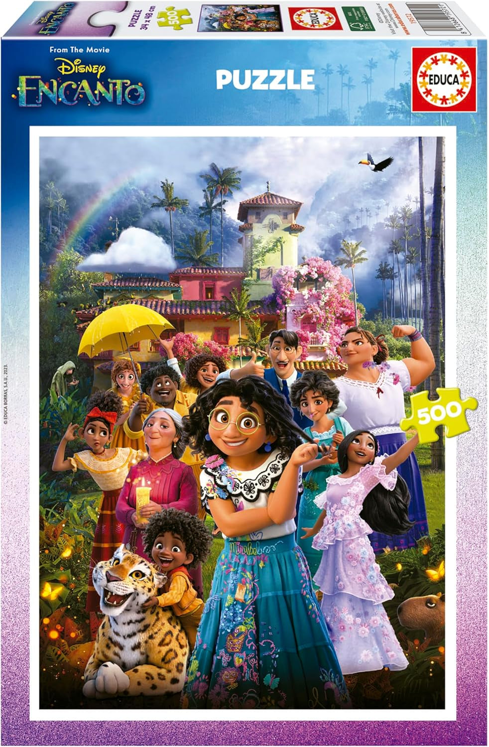 Educa - Puzzle 500 pièces pour adultes | Disney Encanto, puzzle 500 pièces pour adultes et enfants à partir de 11 ans, puzzle pour enfants (19572) Puzzle Naty Shop Titre par défaut
