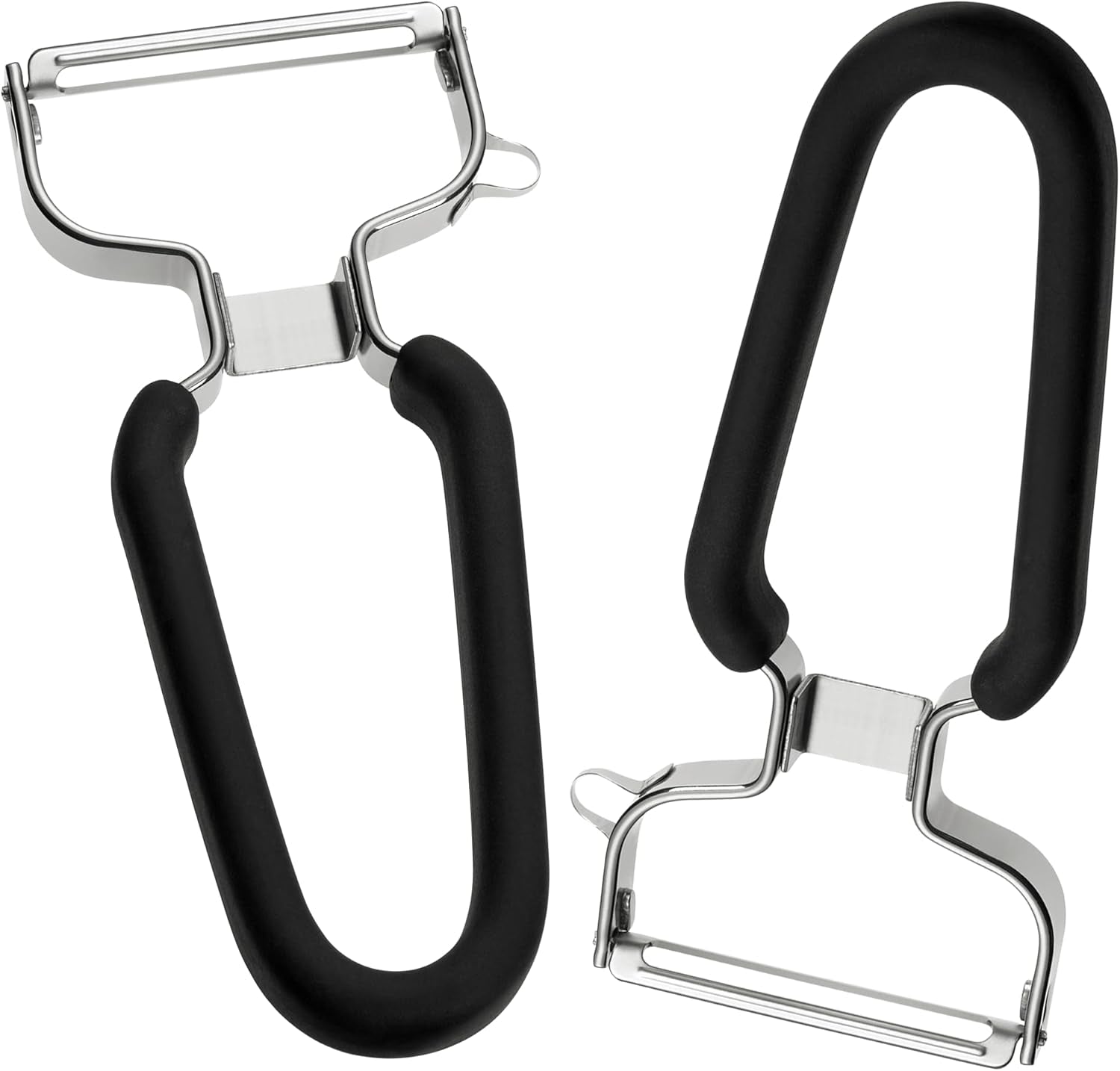 Lurch Economy Peeler, oțel inoxidabil, curățător de cartofi cu cap cu lamă mobila Peeler Naty Shop 2Er Set