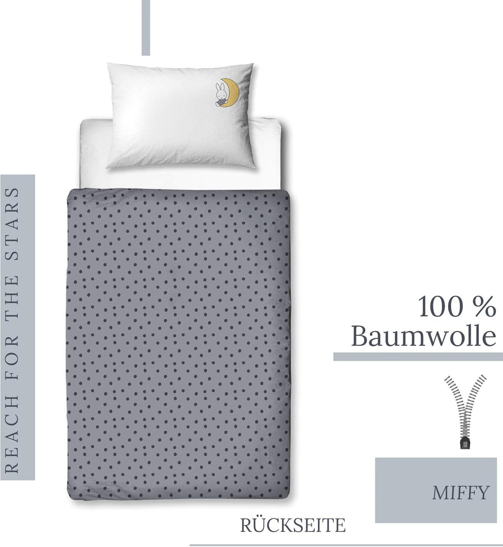 Linge de lit enfant, lapin et étoiles, coton Linge de lit - enfant Naty Shop