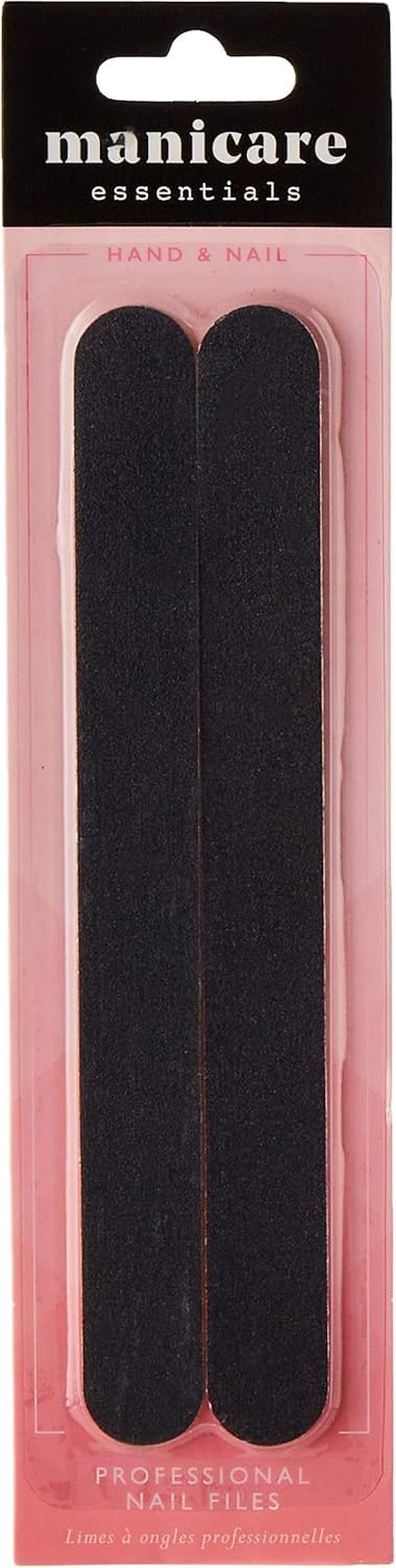 Lime à Ongles Doublée Lime à Ongles Naturelle et Artificielle Double Face Grain Moyen Forte Robuste Salon de Manucure Professionnel Pédicure 2 Pièces