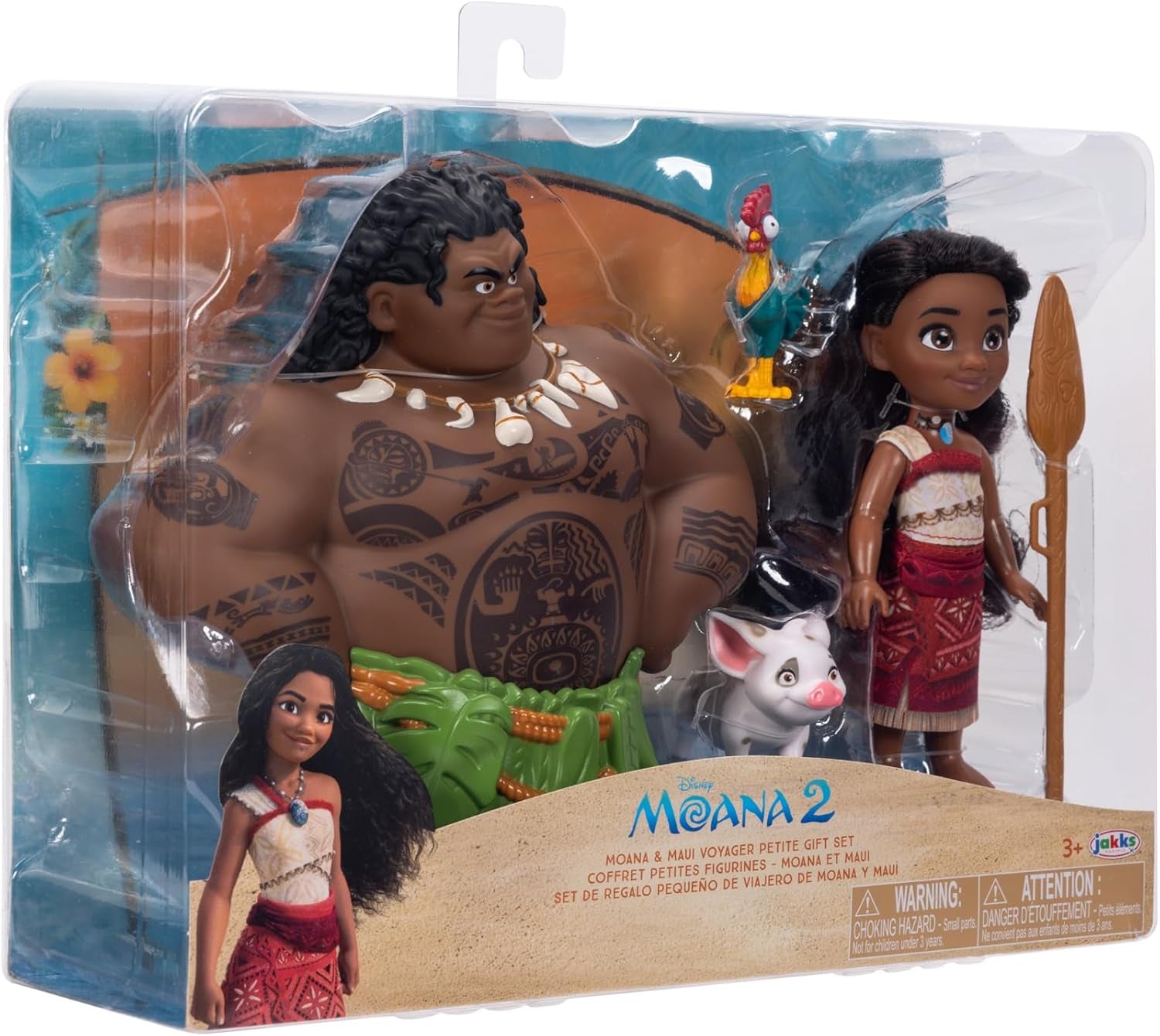 Coffret Moana 2 Vaiana et Maui 15cm