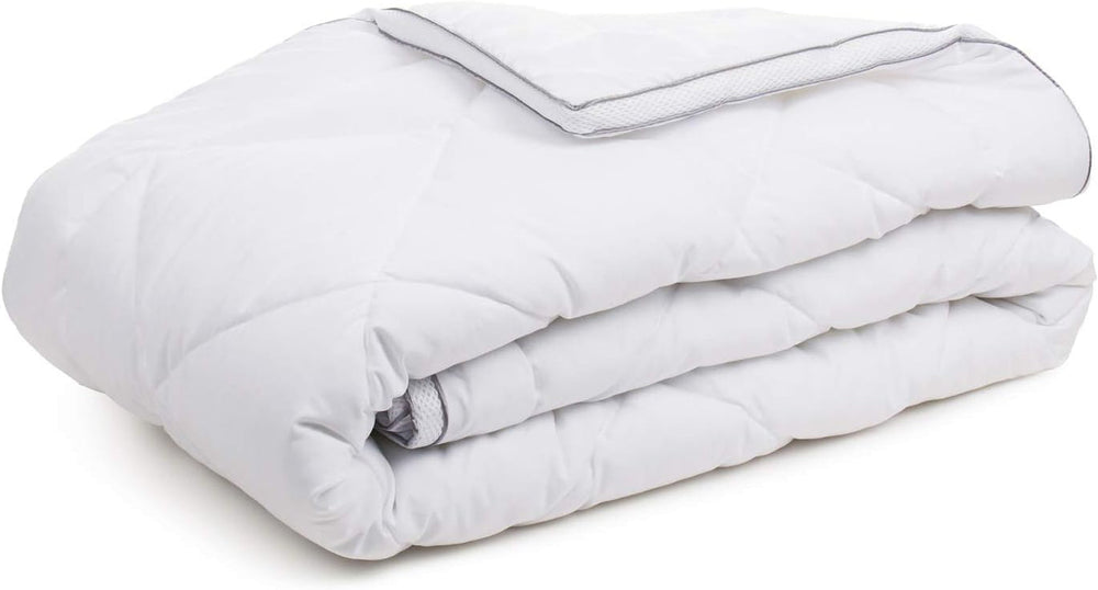 Gözze - Couette 4 Saisons, Lot de 2, Couette d'été + Couette Automne/Printemps, Couette Respirante avec Bande Climatique, 135 X 200 Cm - Blanc Naty Shop Quilts and Quilts 155 X 220 Cm Couverture Toutes Saisons