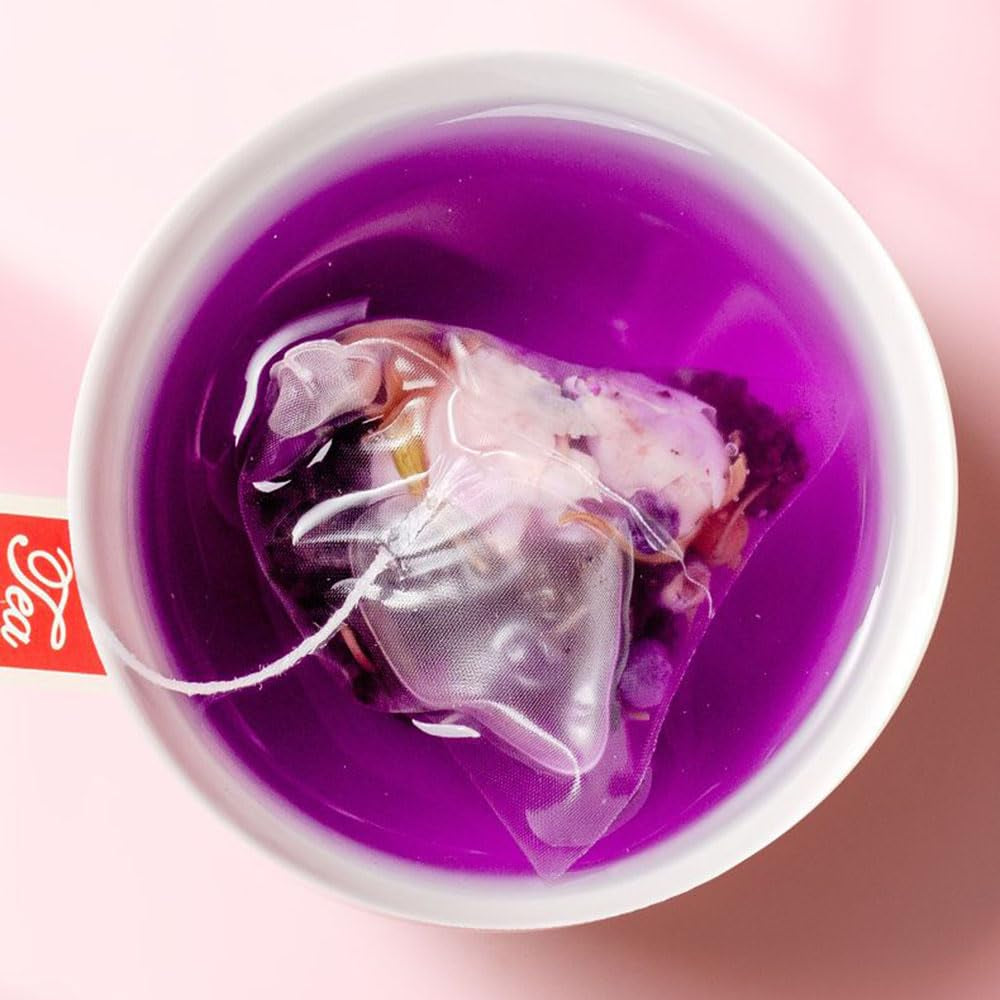 Ceai mixt cu coacăze negre, dud și trandafiri 黑枸杞桑葚玫瑰茶 8,8 oz (250 g, 5 g x 50 p) Ceai natural din plante chinezești