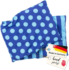 Coussin en noyaux de cerise Passe au micro-ondes et au four - Bleu avec rayures et pois I Fait main I Fabriqué en Allemagne I Env. 20 X 60Cm I Coton Oeko-Tex I Oreiller nuque Oreillers orthopédiques cervicaux Naty Shop Titre par défaut