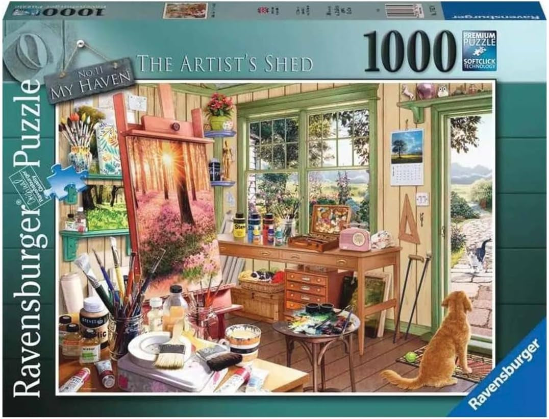 Ravensburger Puzzle 1000 pièces - Mon abri : le hangar de l'artiste Puzzle Naty Shop Nouveau design