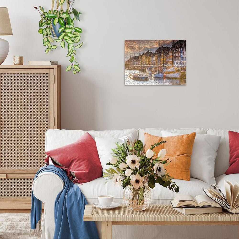 Ravensburger Puzzle 12000846, Lieux scandinaves - Coucher de soleil à Copenhague - Puzzle 500 pièces pour adultes et enfants de plus de 12 ans Puzzle Naty Shop