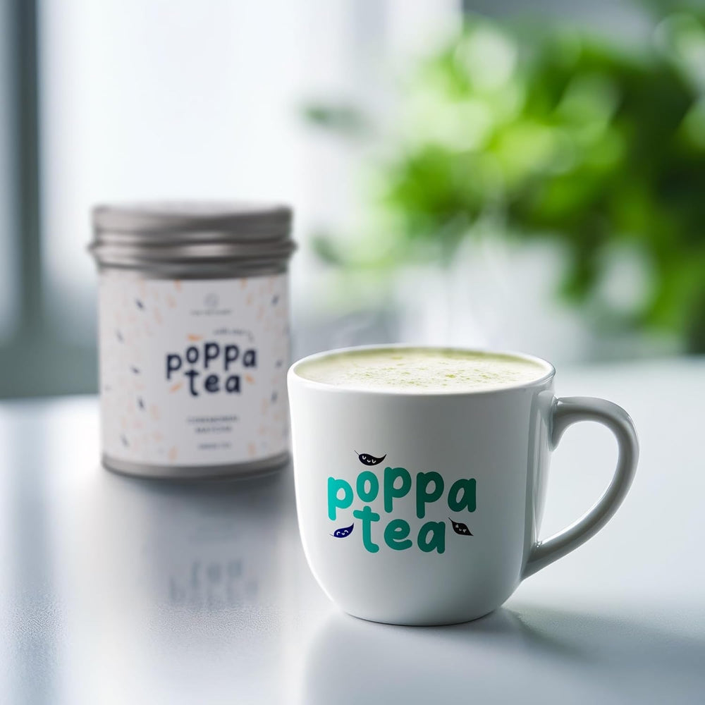 Thé Matcha Poppatea - Cérémonial - Feuilles de thé vert japonais (sac de recharge de 50 g, Matcha avec Chai)