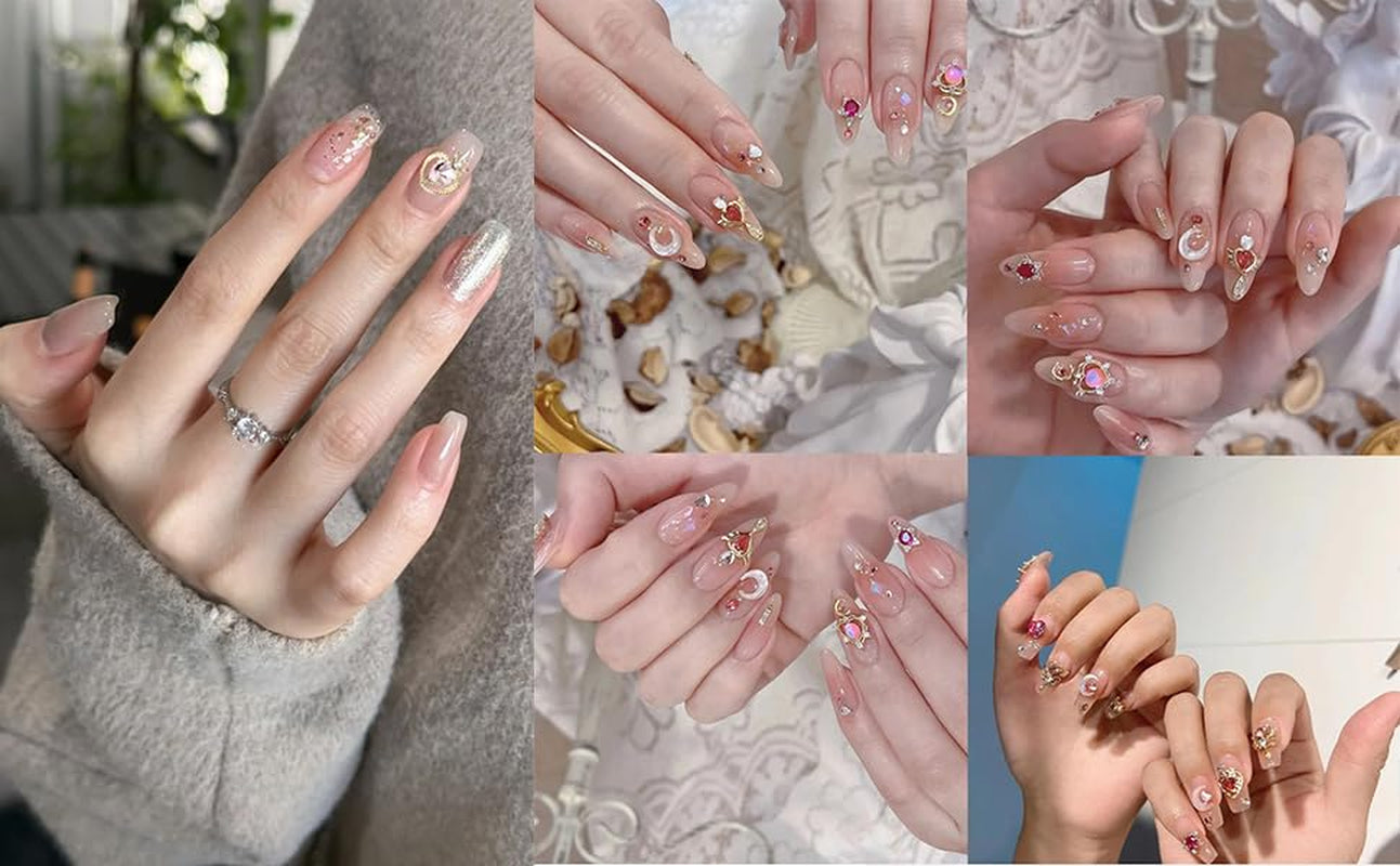 24 pièces Nagel-Charms, Y2K-Legierung, Nail Art, Strass-Charms, 3D-Herz, Schleife, Schmetterling, Charm Mit Strasssteinen, Kirsch-Nagel-Edelsteinen, Glänzender Schmuck