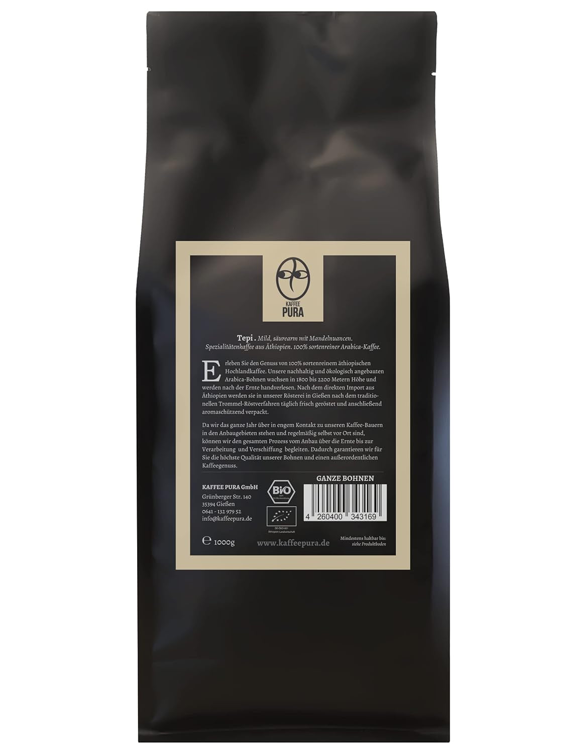 Café en grains Tepi-bio 1000g