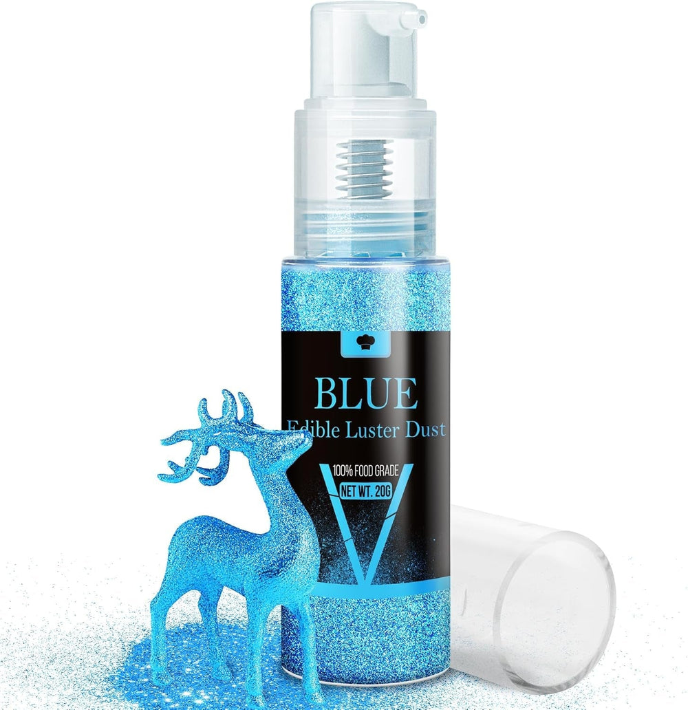 Ensemble de spray à paillettes comestibles – 20 g de poussière de paillettes irisées pour boissons, champagne, gâteaux – Colorant alimentaire métallique comestible pour cocktails, vin, liqueur, pâtisserie, gâteaux