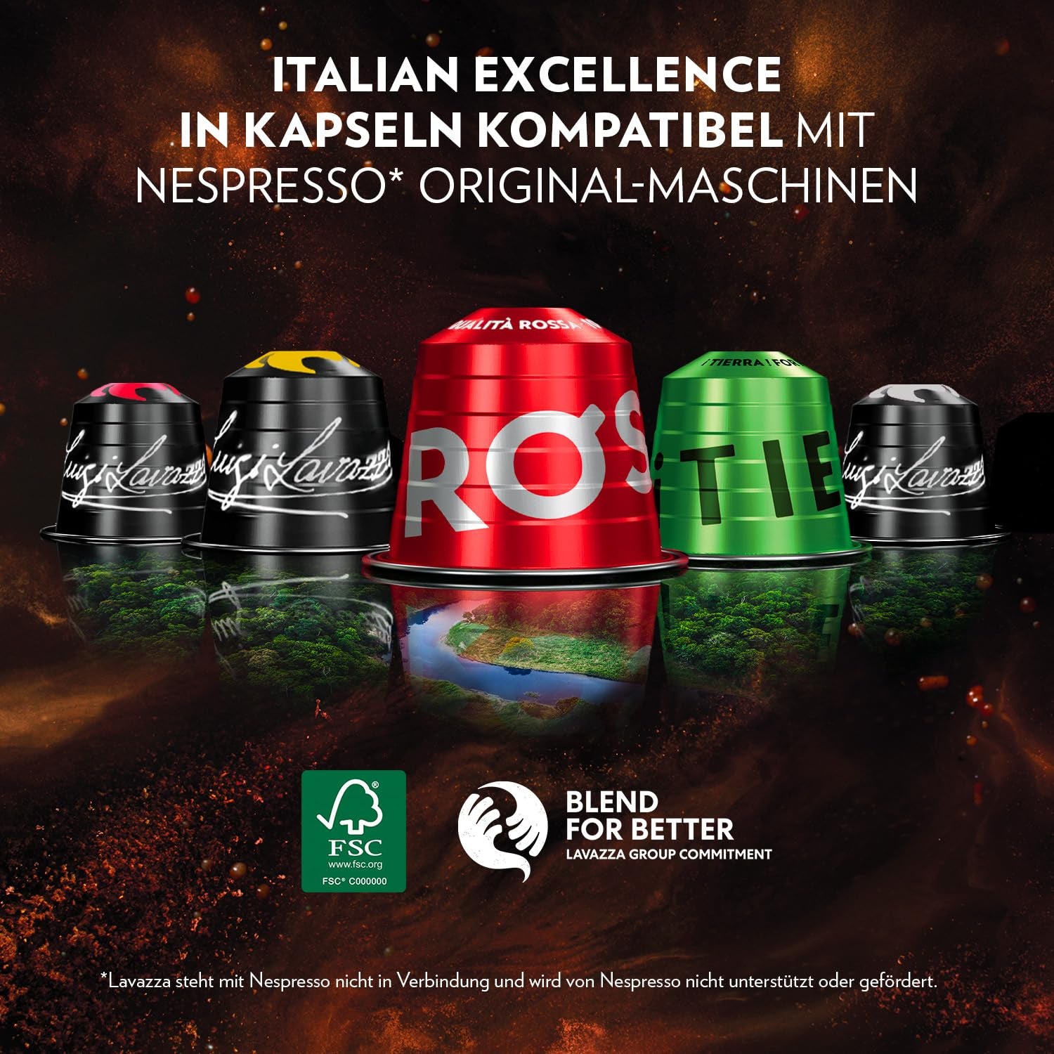 Lavazza Qualità Oro, Arabica-Bohnen au goût fruité-floral, 10 capsules, compatible Nespresso