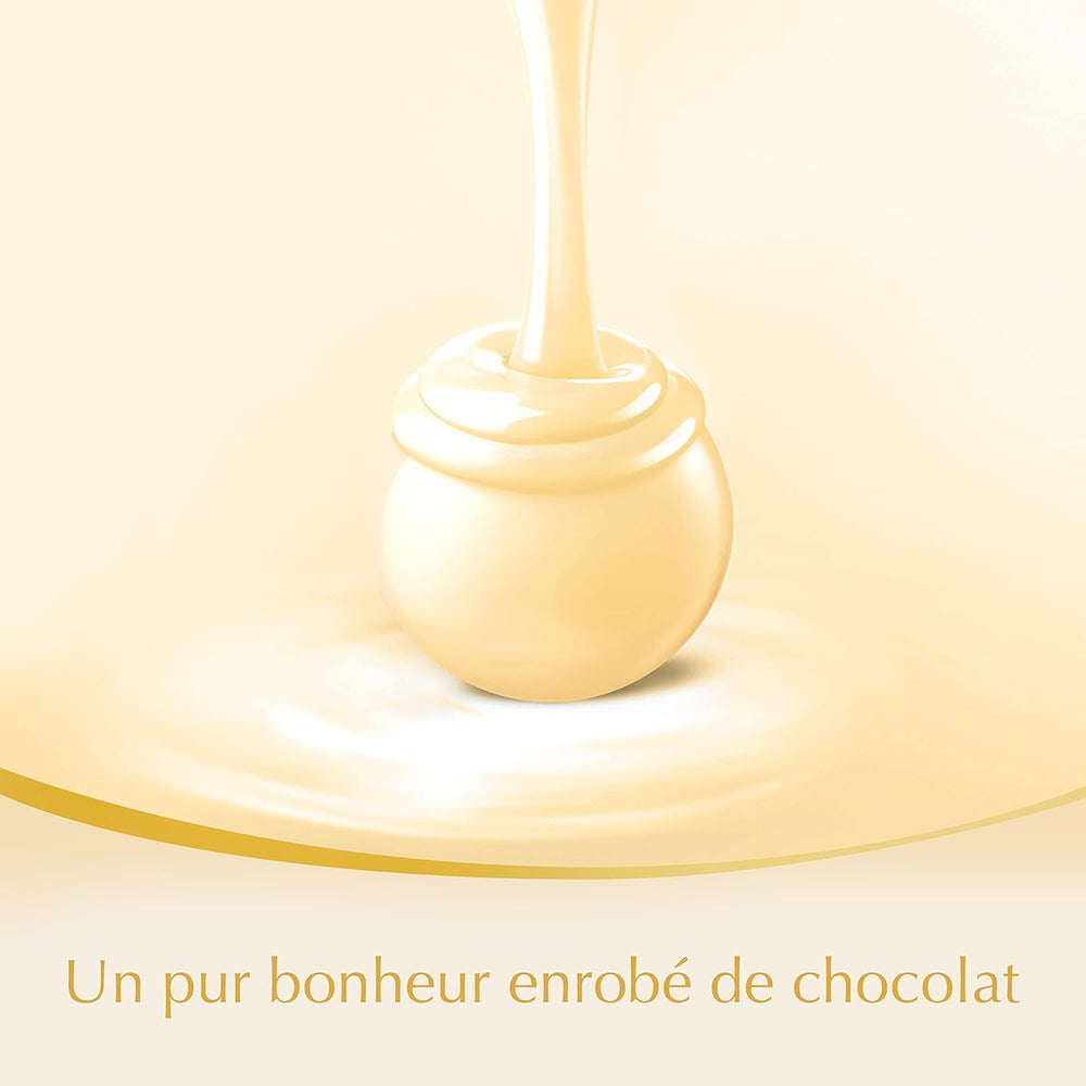 Boules de chocolat blanc LINDOR, 1 kg et LINDOR | Sac refermable de 1 kg | env. 80 boules de chocolat au lait fourrées à la menthe | Colis vrac, cadeau praliné, cadeau chocolat