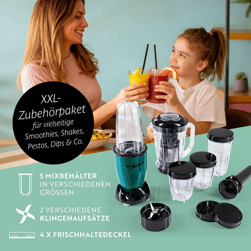 Gourmetmaxx Mr Magic Blender, Smoothie Maker avec pack d'accessoires Xxl Naty Shop