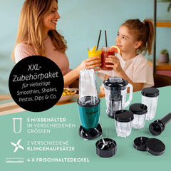Gourmetmaxx Mr Magic Blender, Smoothie Maker avec pack d'accessoires Xxl Naty Shop