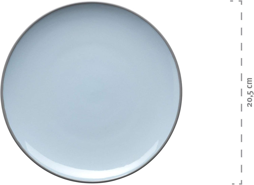 Mäser Geschirr-Set, Steingut Maila Rosa/Grau/Blau/Grün, 4-Personen-Set Vaisselle Naty Shop