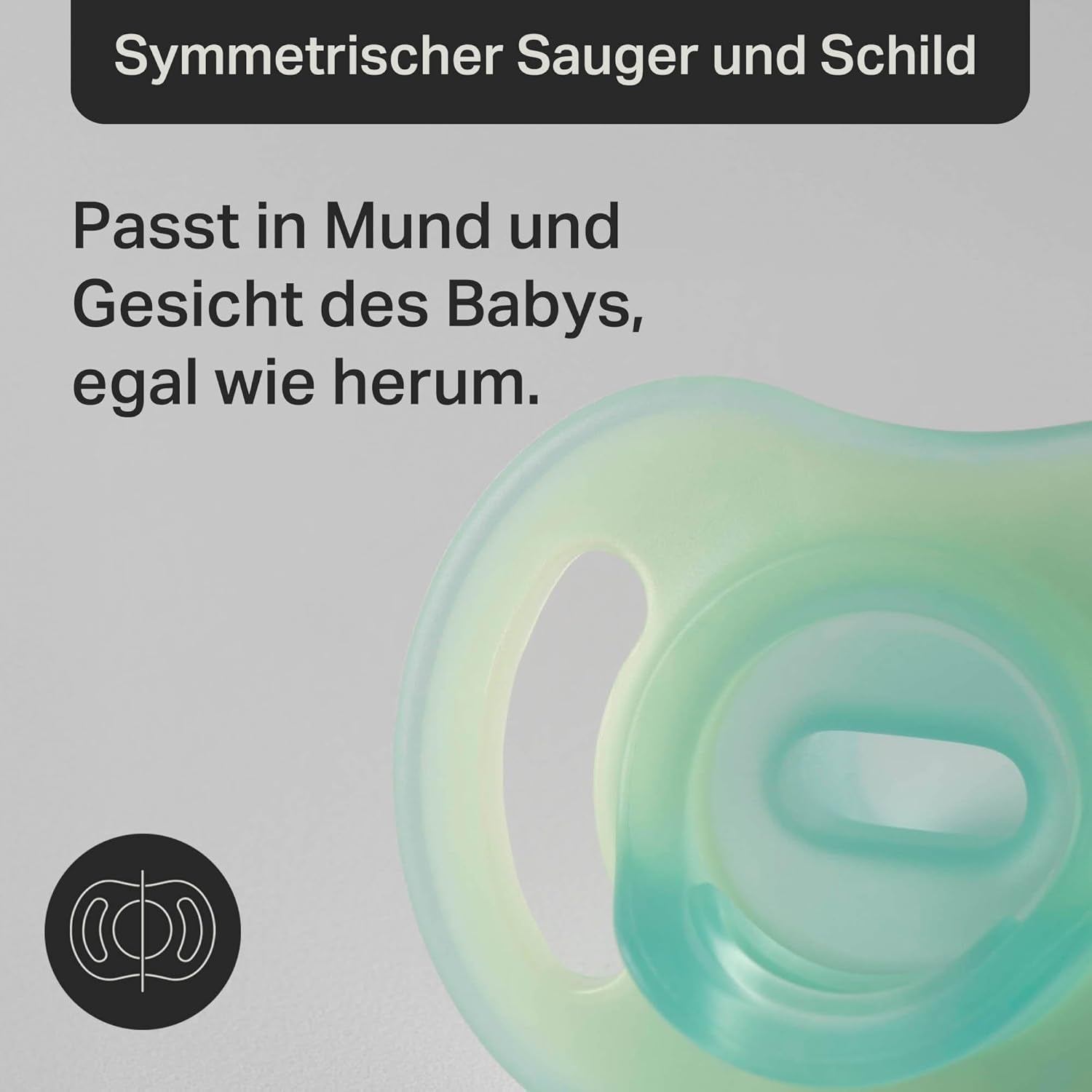 Tommee Tippee Sucettes ultra légères StayPut et Night Glow, 0 à 6 mois, paquet de 4, conception en silicone monobloc, sensation douce sur la peau