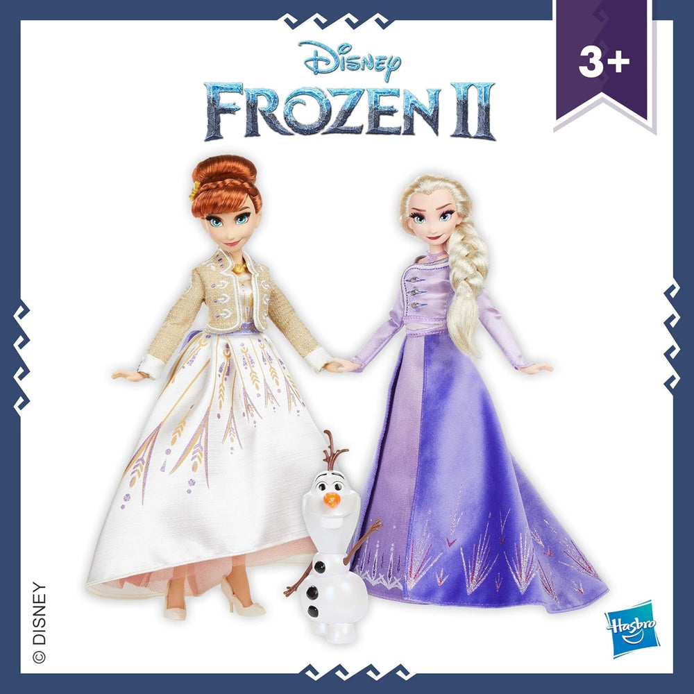 Disney Die Eiskönigin Elsa, Anna und Olaf Set mit Kleidern und Schuhen, Spielzeug zu Disneys Die Eiskönigin 2