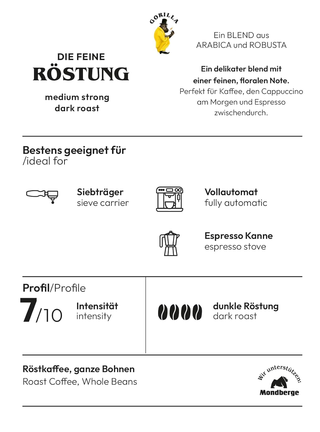 Joerges Espresso Délicat, 1kg, blanc